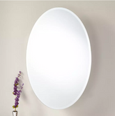 New Taussig Surface Mount Oval Medicine Cabinet with Mirror by Signature Hardware